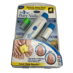 PedEgg Bare Nails Electronic Nail Care System Buff & Shine Nails - NEW!